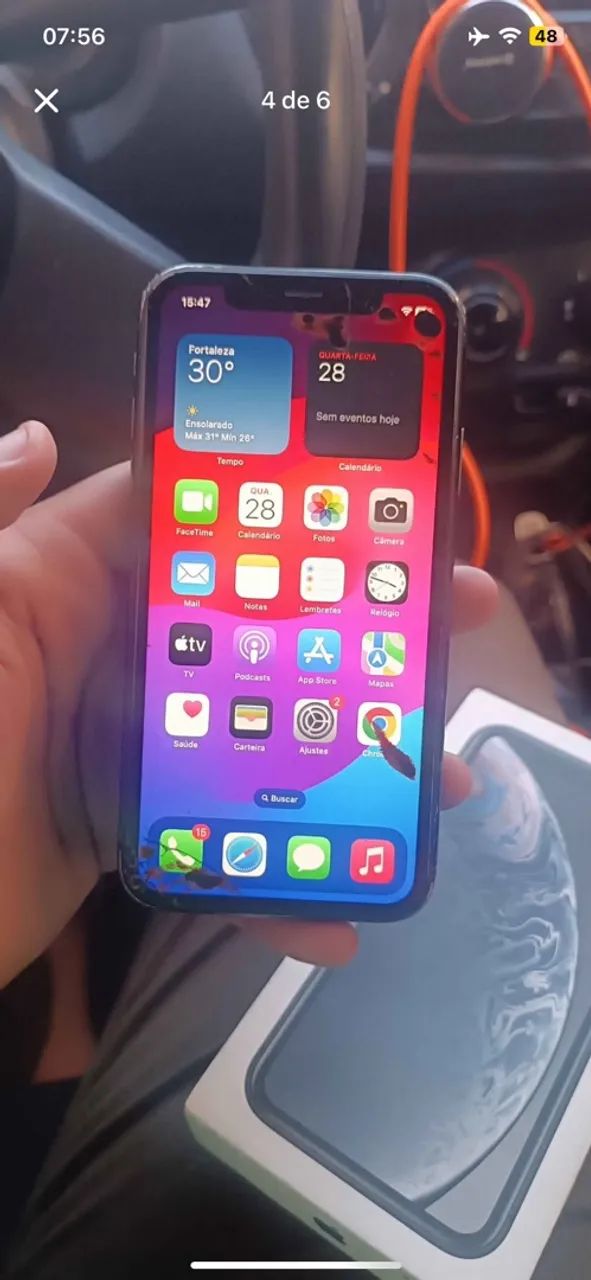 iPhone XR 64gb PRETO CAIXA+NF - Foto 4