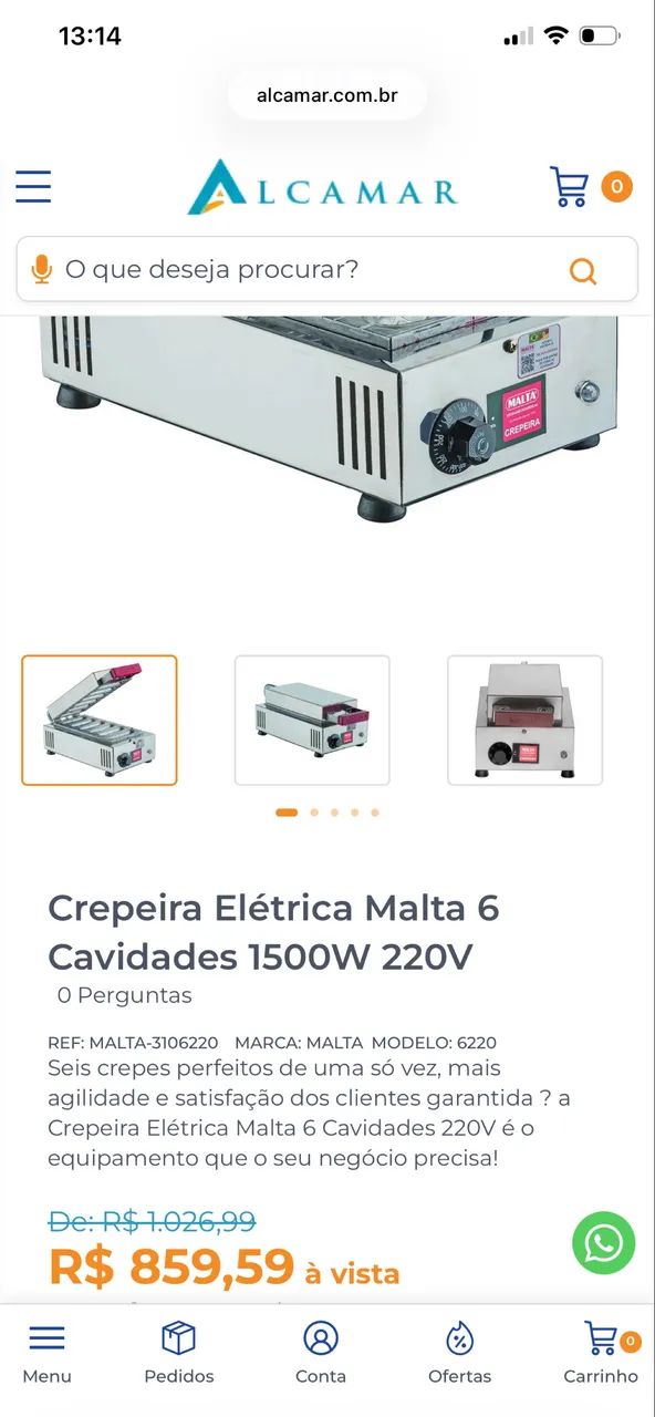 Máquina de crepe/ Crepeira MALTA - Foto 2