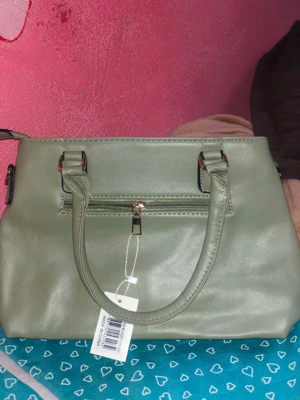  bolsa verde pastel - Foto 3