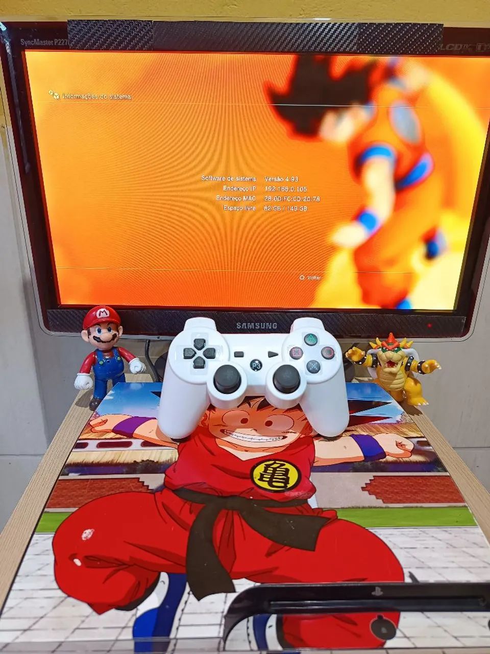 Ps3 slim + 2 controles!!!! Desblok com garantia! - Foto 3