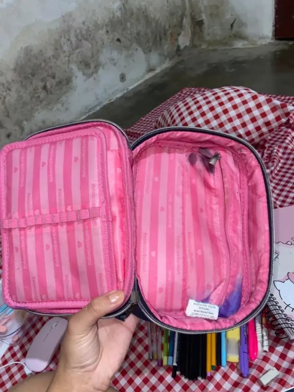 kit mochila e estojo rebecca bonbon azul - Foto 5