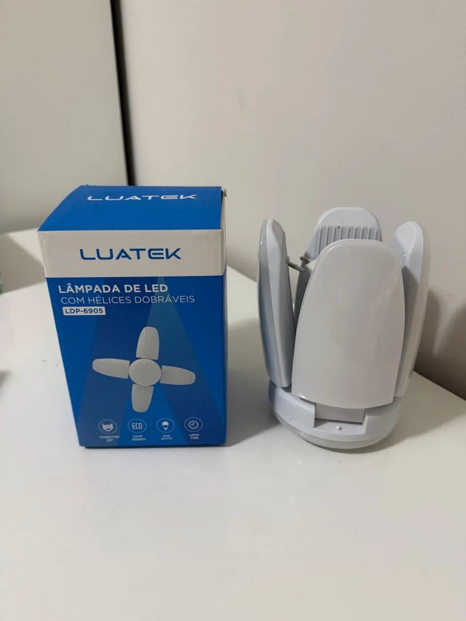 Lâmpada LED Pétala Dobrável 60W Luatek