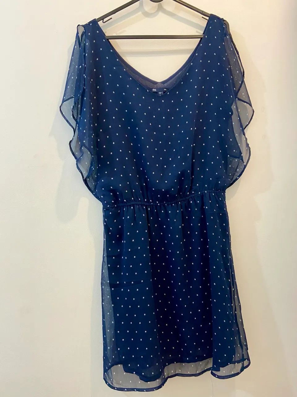 Vestido gap poá azul marinho - Foto 3