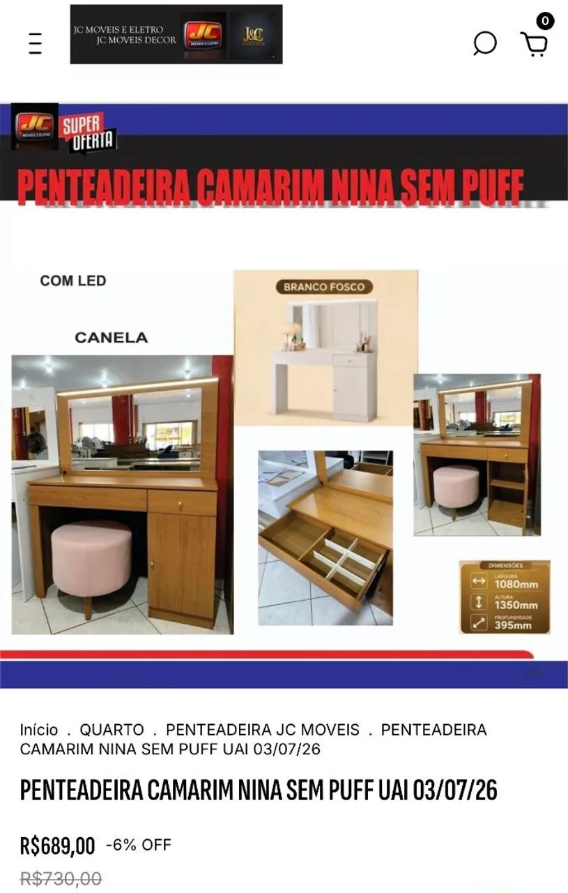 PENTEADEIRA NINA 