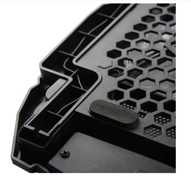 Base para notebook cooler c3tech - 4 ventiladores, led azul - Foto 5