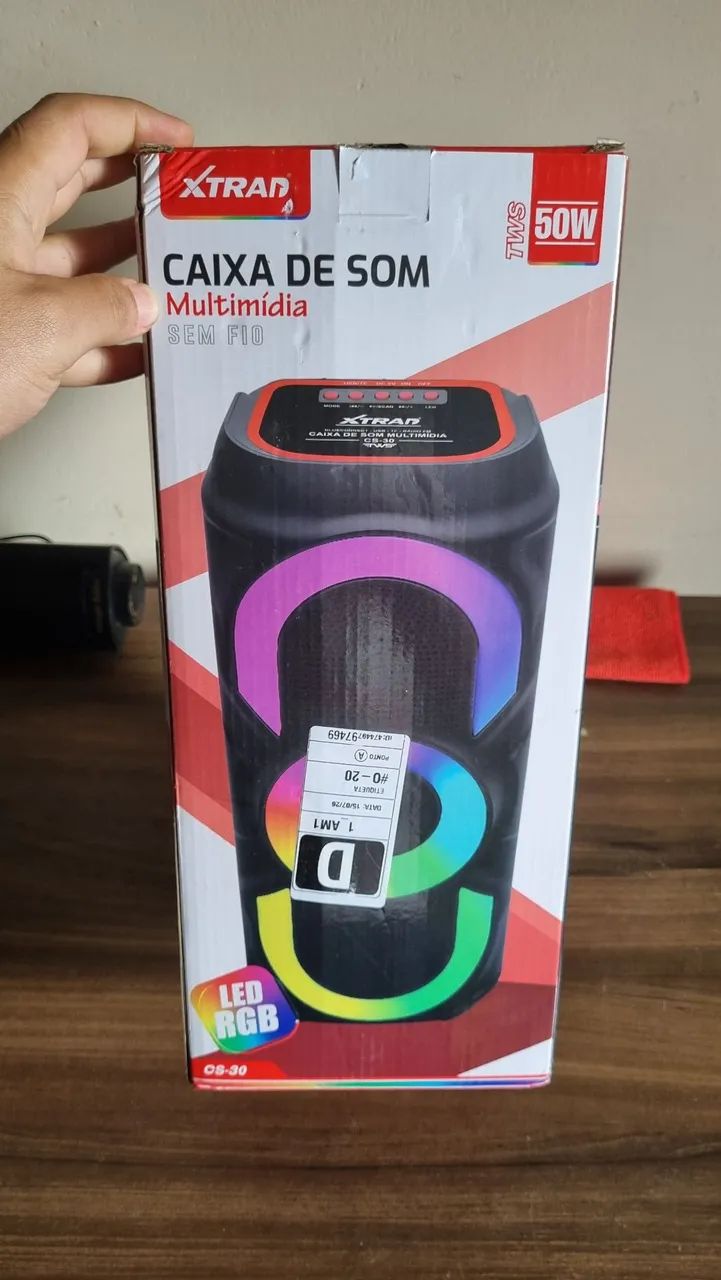 Caixa de som 50w via Bluetooth  - Foto 2