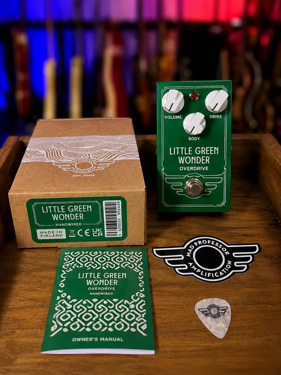 Pedal MAD PROFESSOR LITTLE GREEN WONDER HANDWIRED - Instrumentos