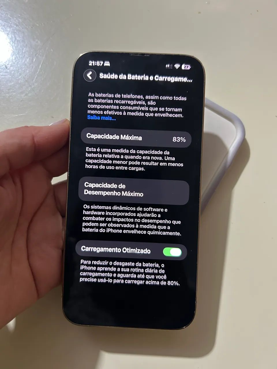 IPhone 13 Pro Max 128 GB Dourado Seminovo - Foto 2