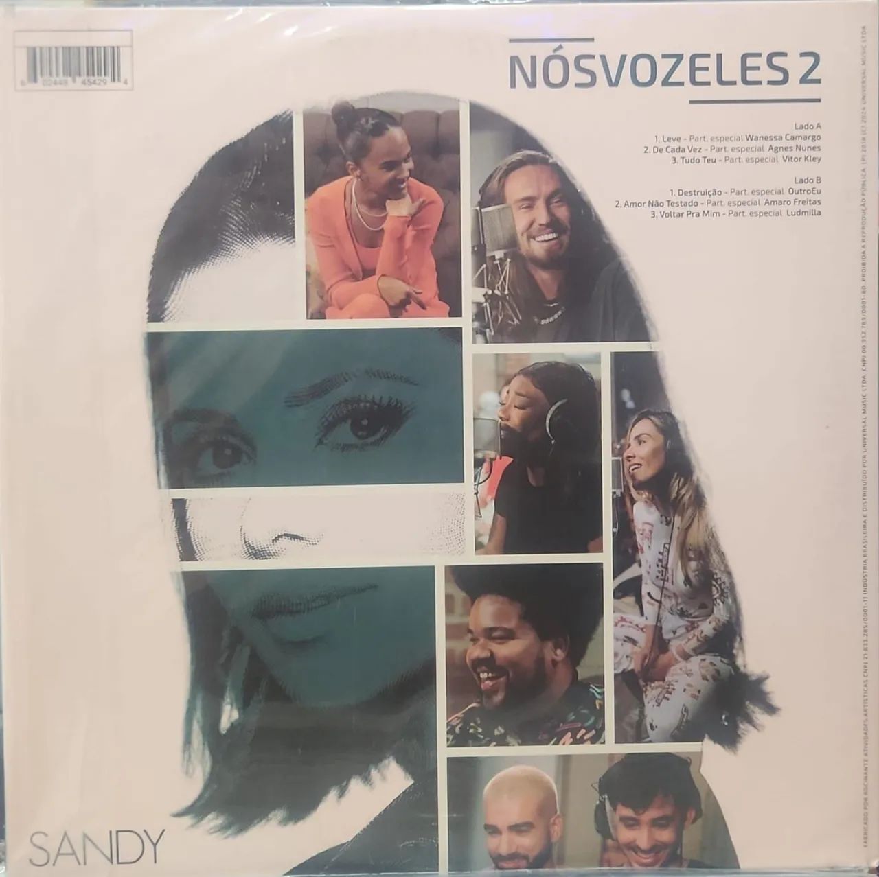 LP DUPLO SANDY LACRADO - NÓS VOZ ELES - Foto 2