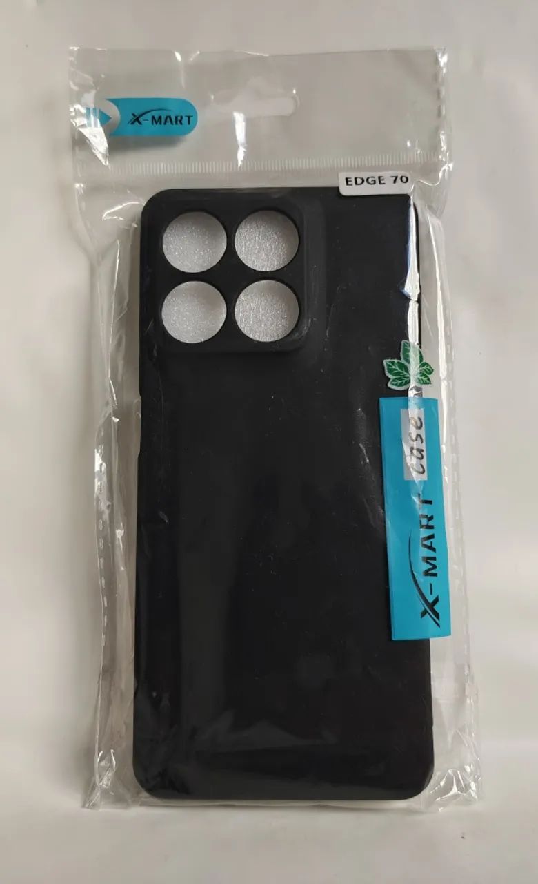 Capa protetora para Motorola Edge 70 - preta - nova