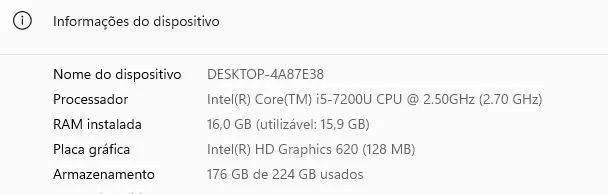 Notebook Dell i5 7° Geração  - Foto 4