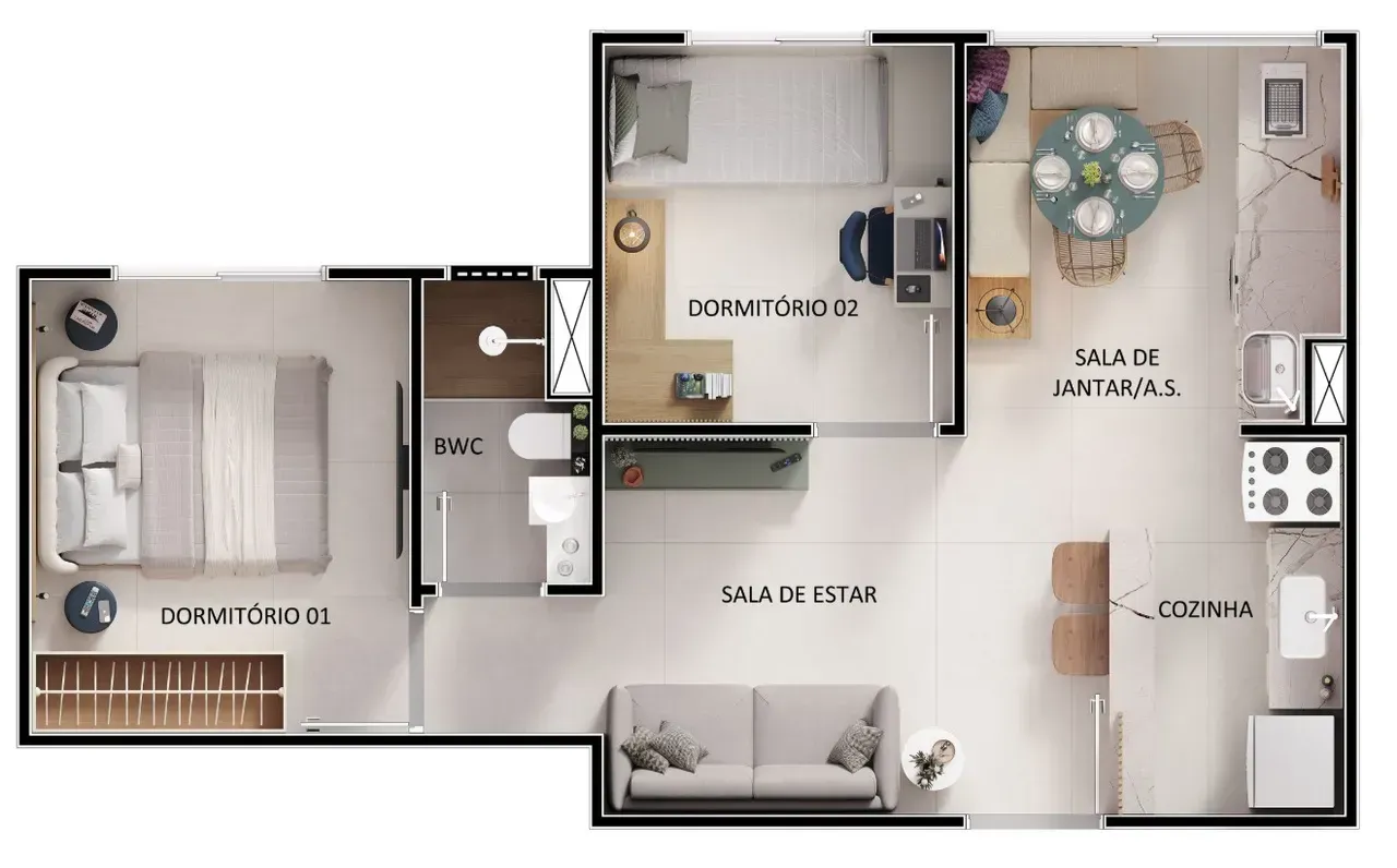 PLANTA 38m²