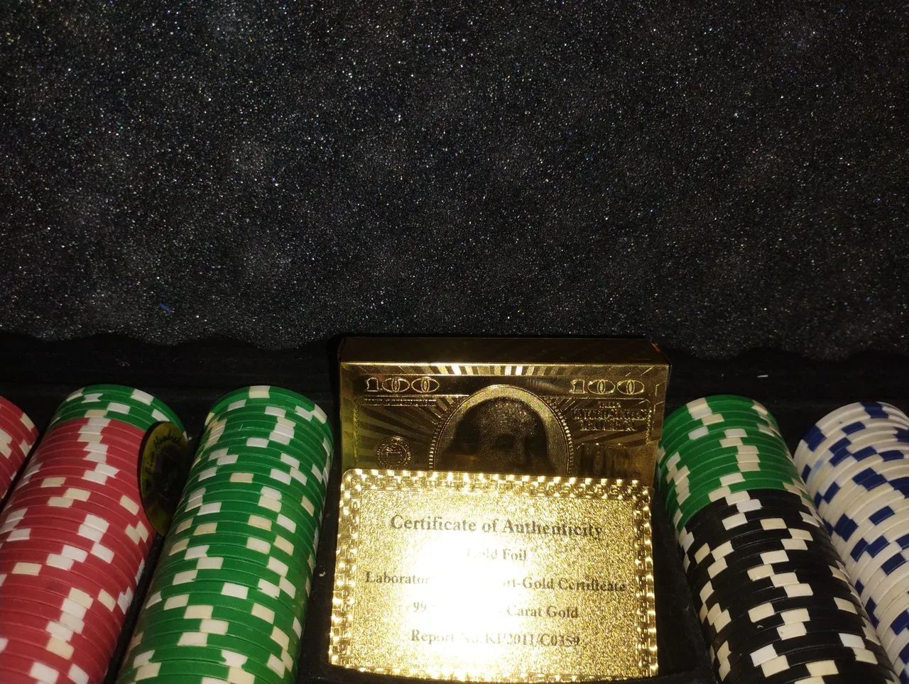 Maleta de Poker conservada completa com fichas adicionais  - Foto 4