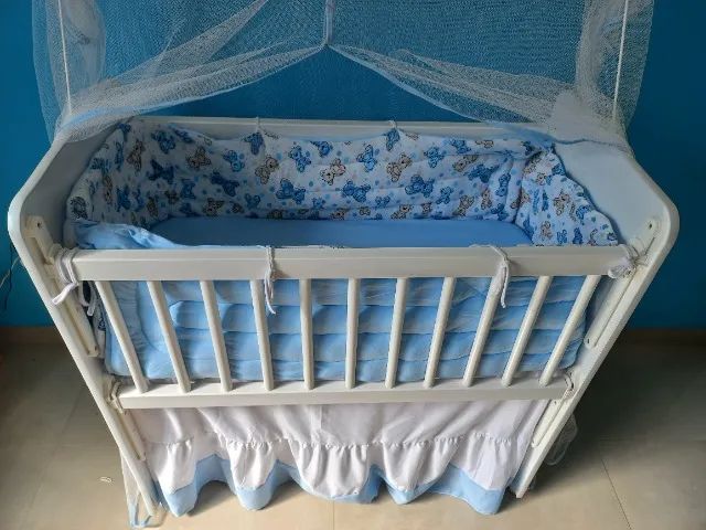 Mini berço completo para bebê - Foto 3