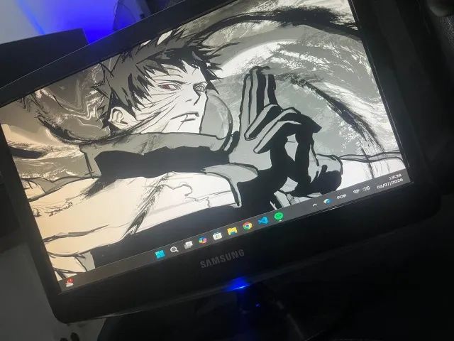 Monitor Samsung Para Estudos e Escritório 19 Polegadas Acompanha Mouse e Teclado