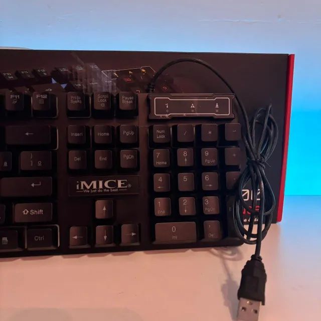 TECLADO COM FIO RGB - FAÇO ENTREGA - Foto 3