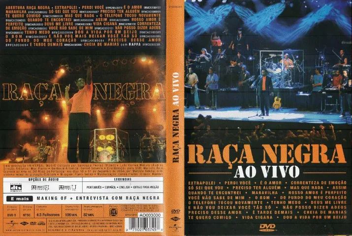 dvd raça negra ao vivo fortaleza 2005 - CDs, DVDs etc - Vila Ester