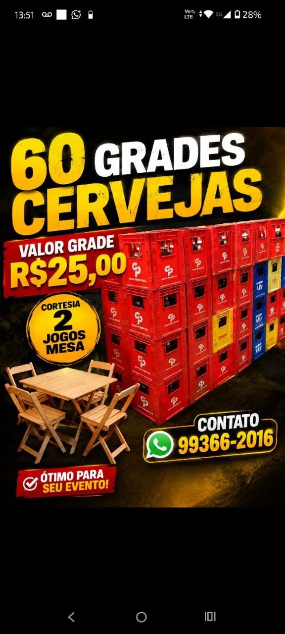 Grade cerveja diversas