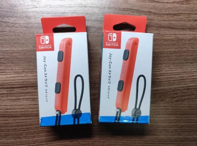 Joy-con Strap Nintendo Switch Original Vermelho Neon Par