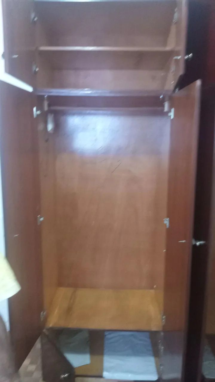 Guarda-roupa casal ou solteiro de madeira  - Foto 3