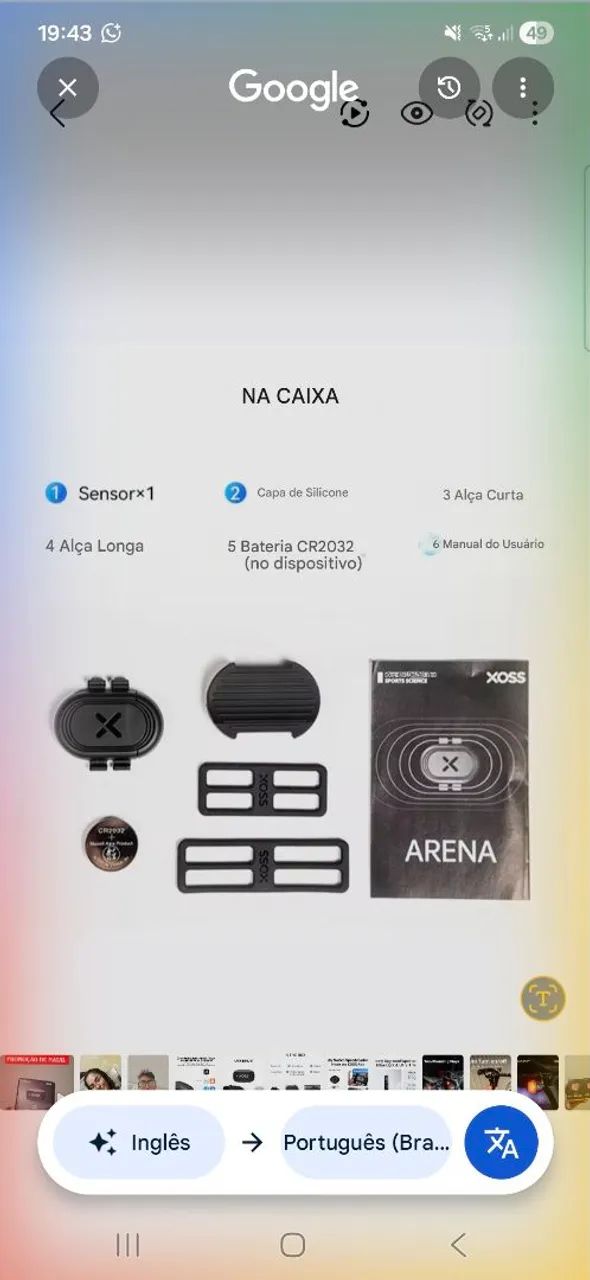 Sensor de cadência e velocidade XOSS - Foto 2