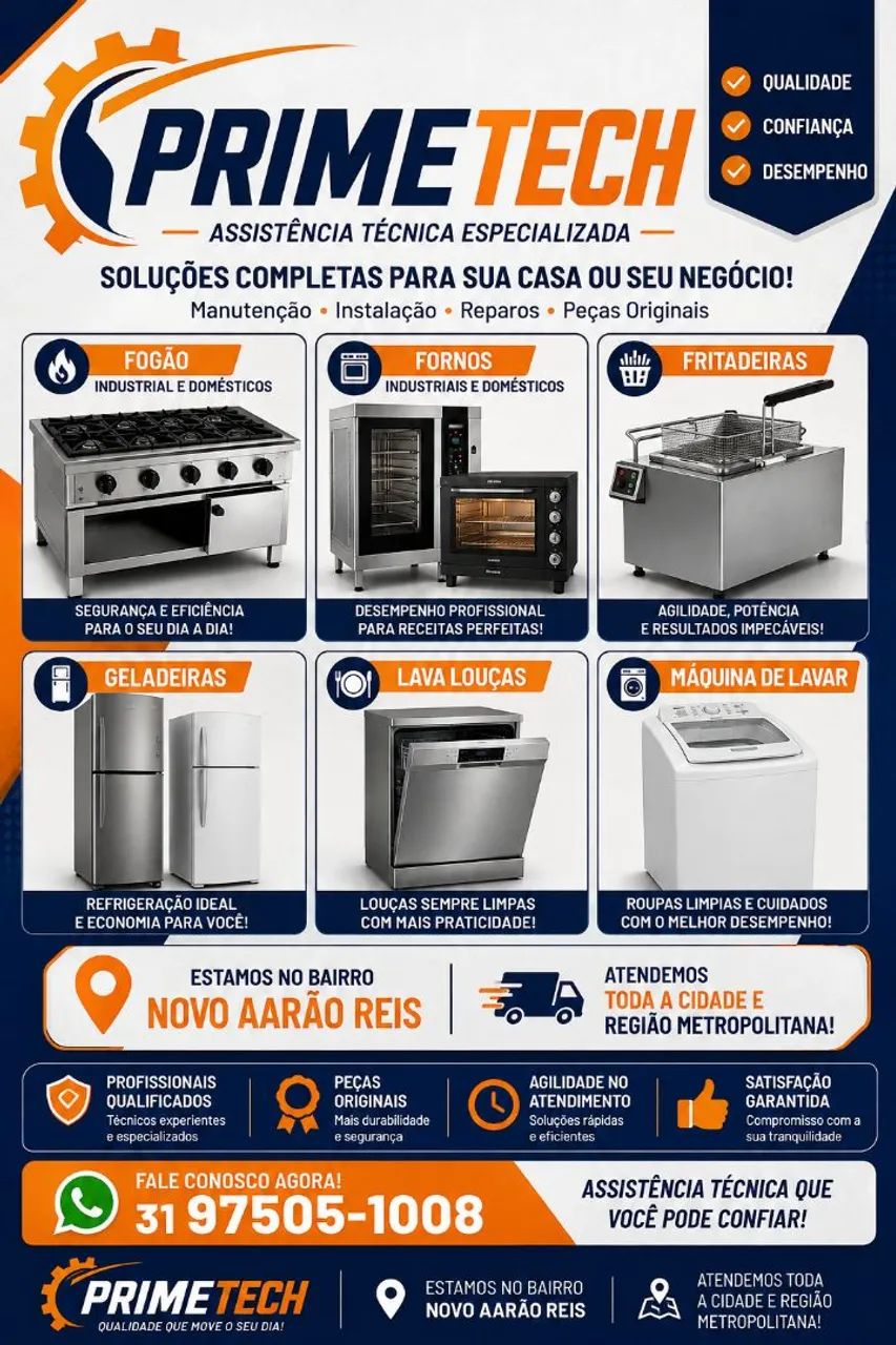 Assistência técnica de eletrodomésticos 