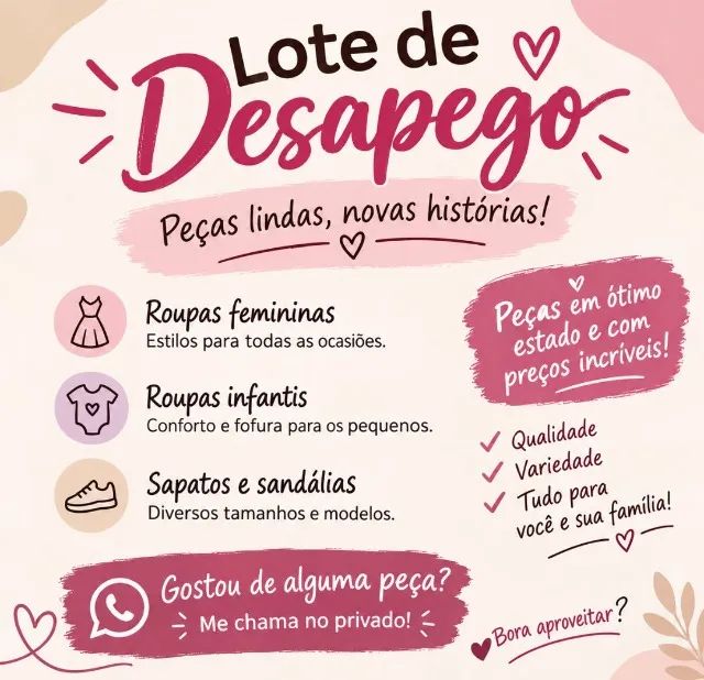 Vendo lote de roupas