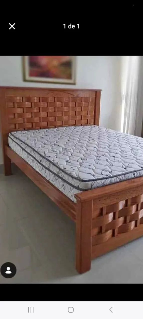 Cama madeira loja gravata móveis  - Foto 3