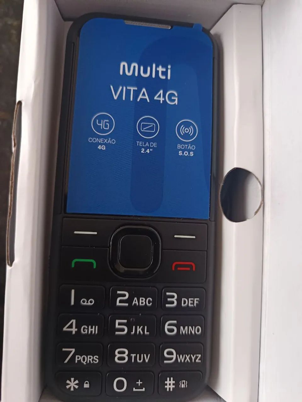 celular para idoso NOVO com base de mesa 