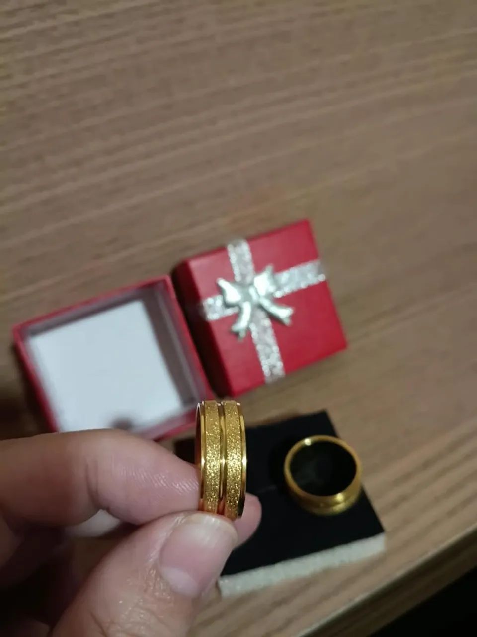 Aliança banhada a ouro - Foto 3
