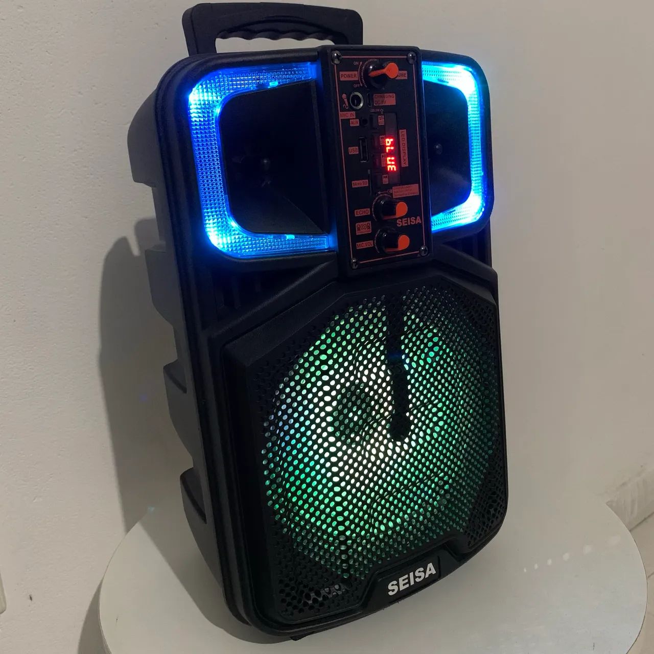 Caixa De Som Seisa Yx-h831 2000w Bluetooth Preta - Foto 5