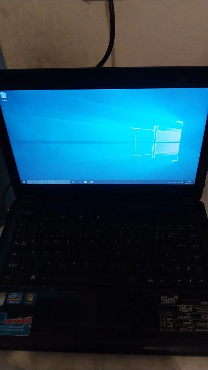 Notebook Sim + intel core i5