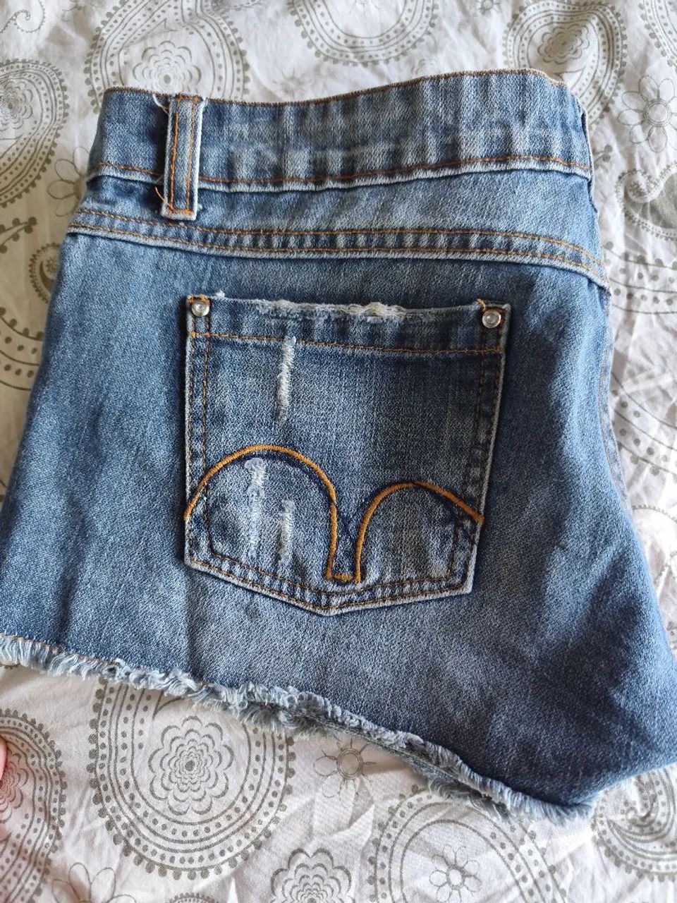Short jeans curto sem Lycra, veste 38/40 - Foto 5