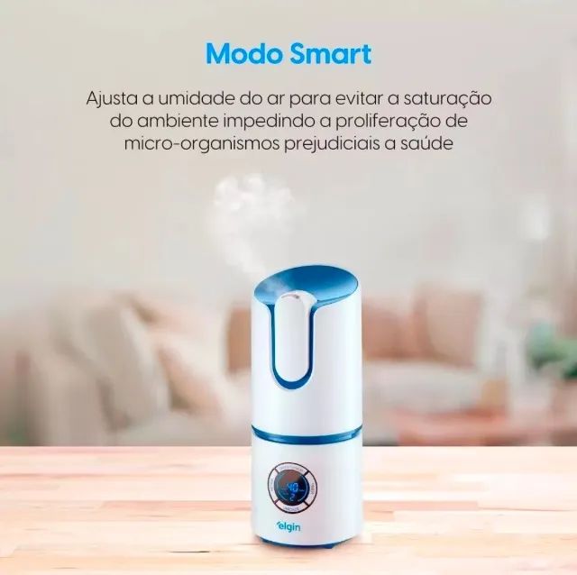 Umidificador de Ar Elgin Ultrassônico Digital 2,5L Bivolt Branco - Foto 5