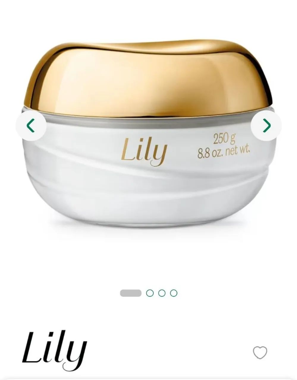 Creme hidratante lily
