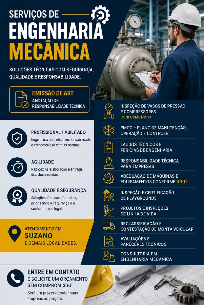 Engenheiro Mecânico | Laudos Técnicos, AVCB, CLCB, PPCI e Consultoria