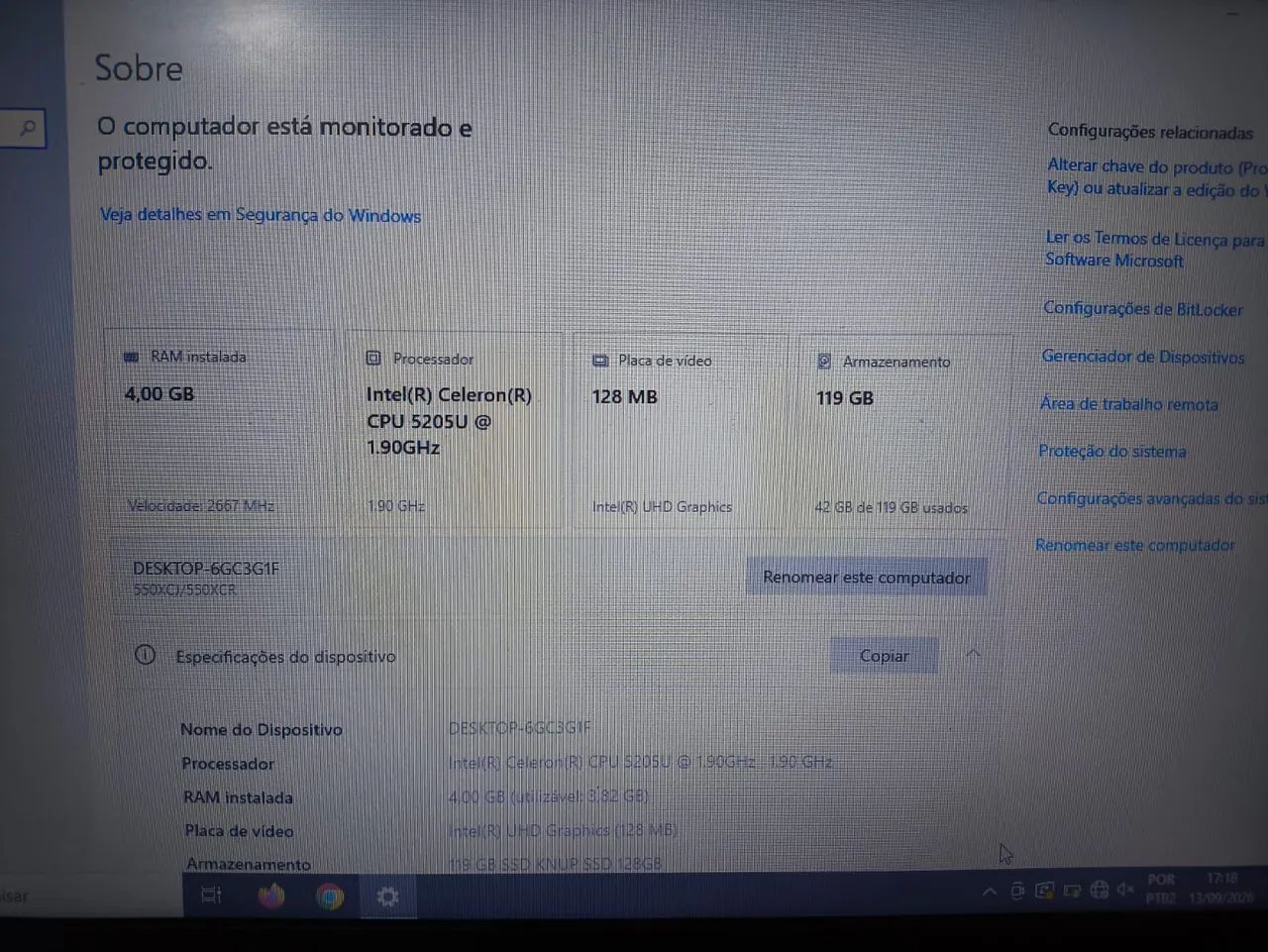 NOTEBOOK SAMSUNG E20 com SSD (Aceito Propostas) - Foto 5