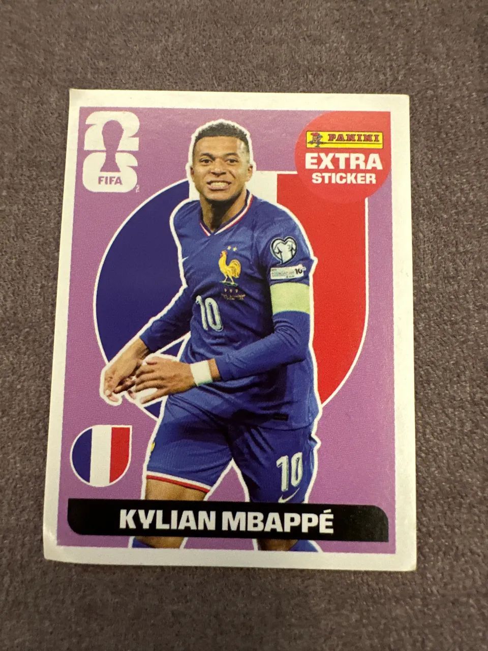 Figurinha Copa do Mundo Mbappe - Lilás 