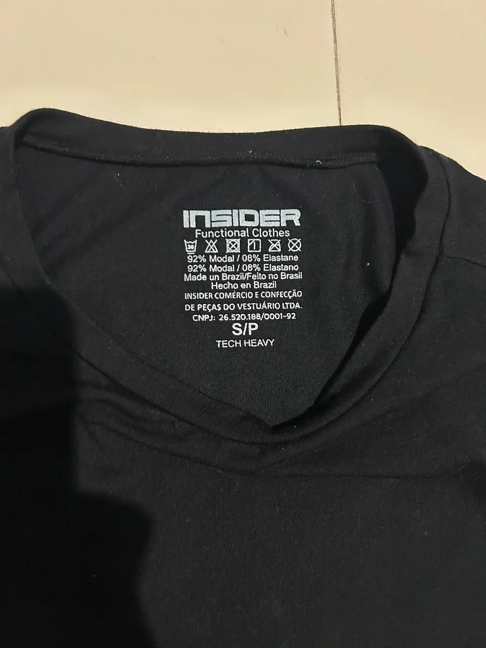 Camiseta Insider Tech Heavy Slim Preta - Foto 3