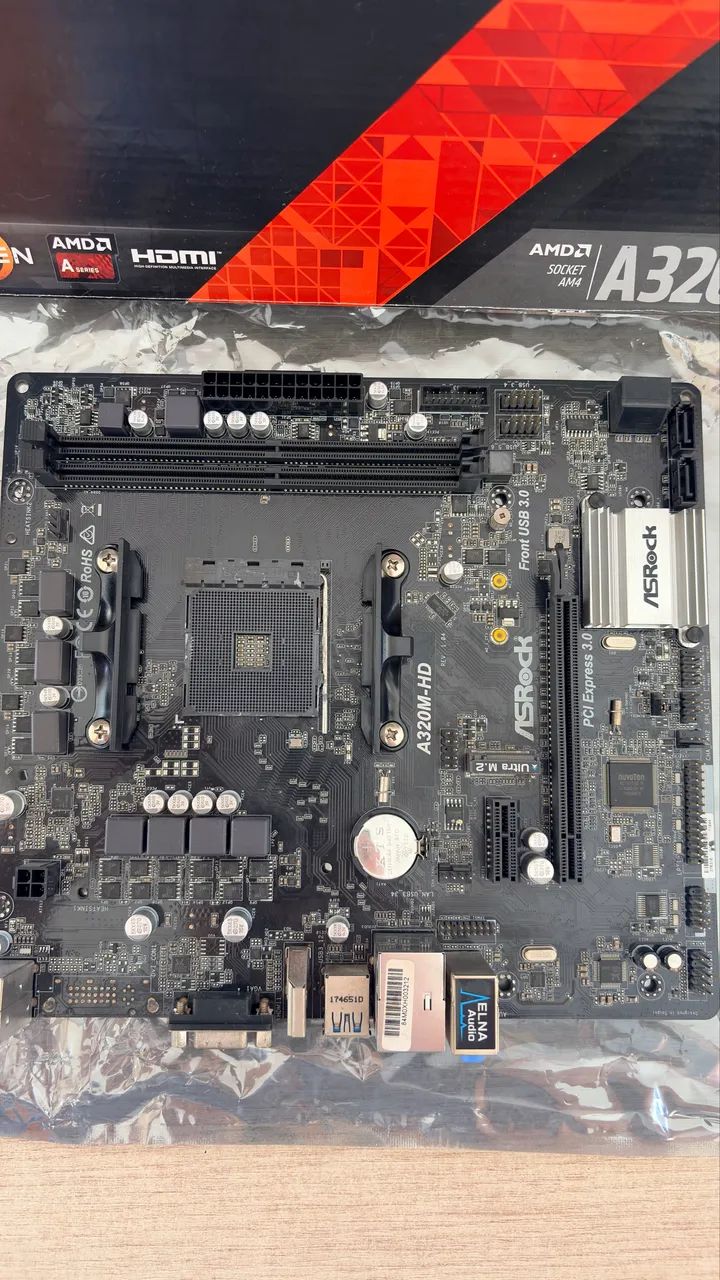 Placa-mãe ASRock A320M-HDV ? AM4 - Foto 2