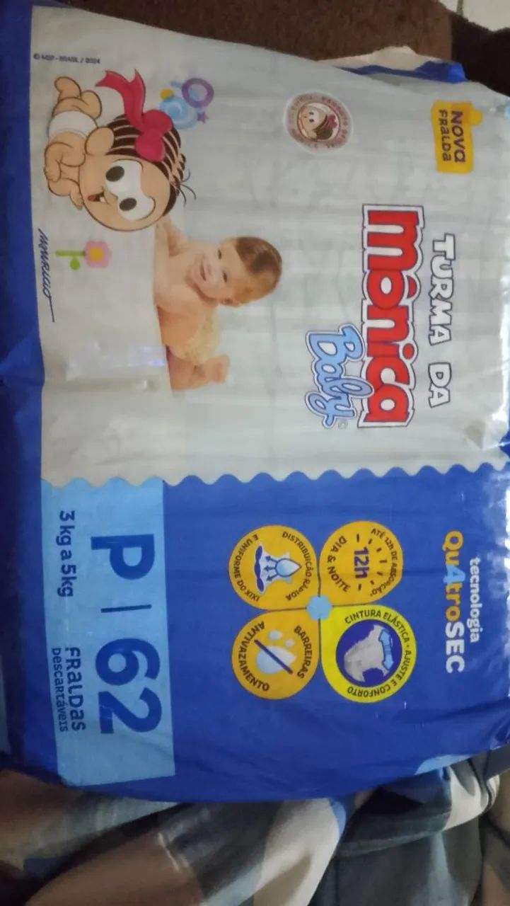 Fraldas turma da Mônica 