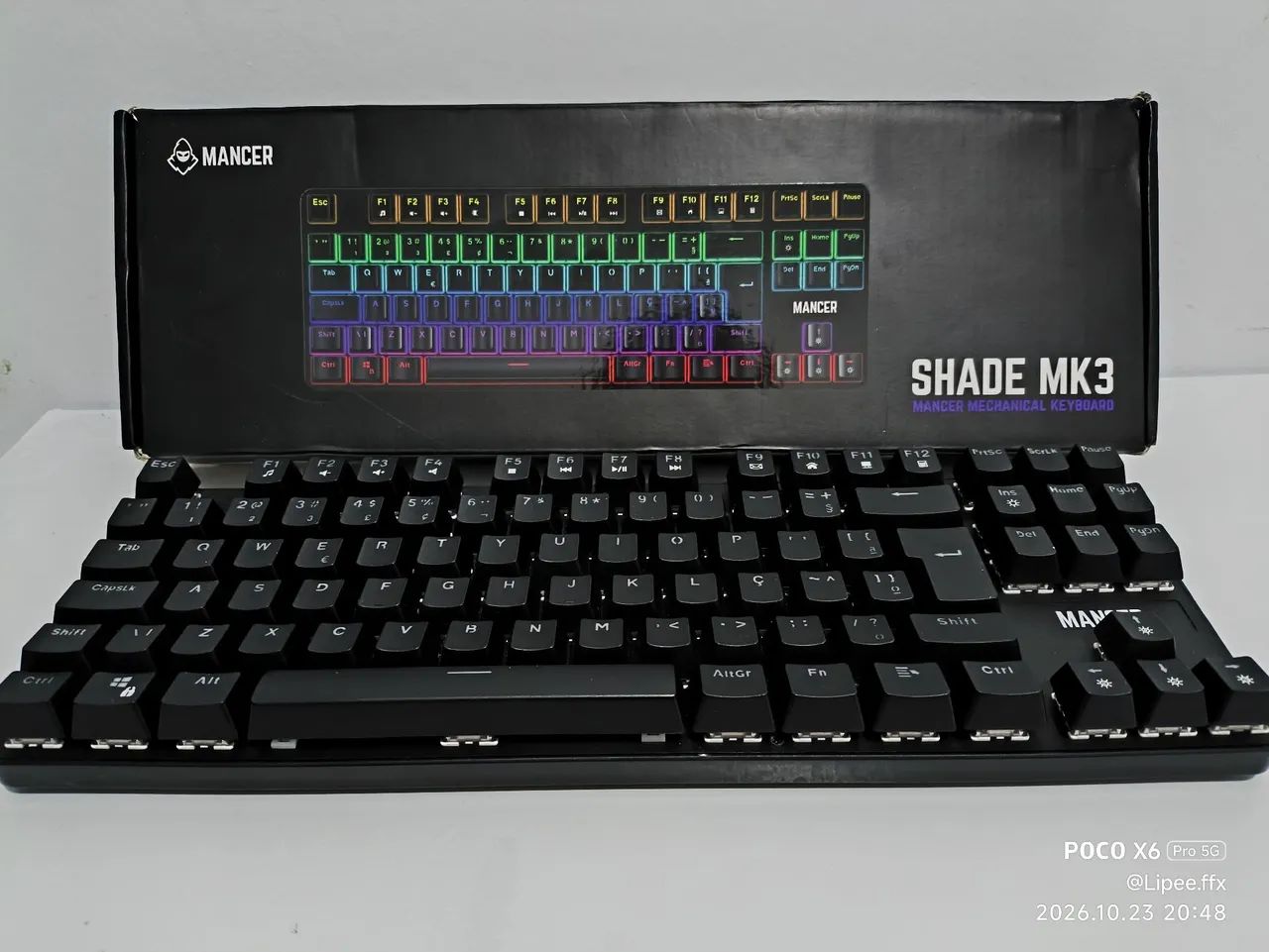 Teclado mecânico mancer shade mk3