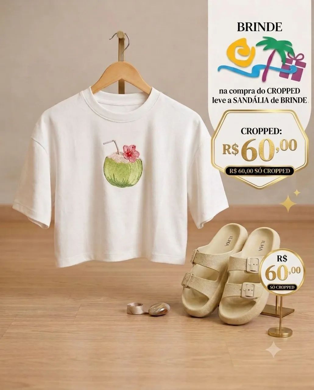 Cropped com tecido suedine + brinde - Foto 3