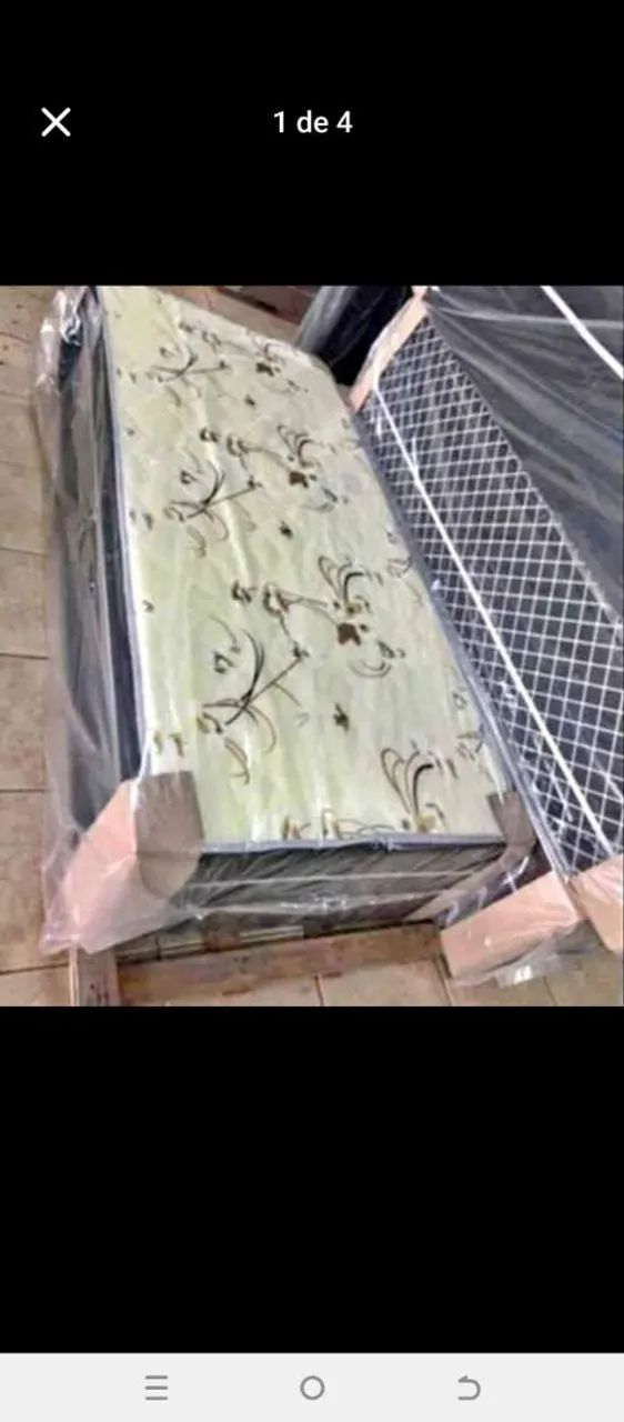 Cama solteiro conjugada com espuma