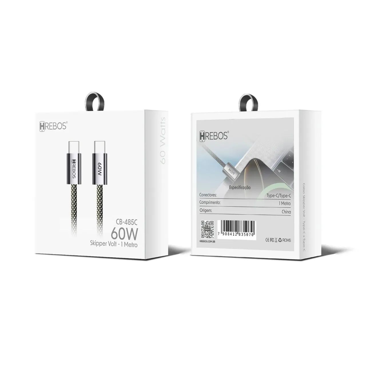 CABO SKIPPER VOLT 1 METRO TURBO 60W - USBC PARA TIPOC | HREBOS - Foto 2