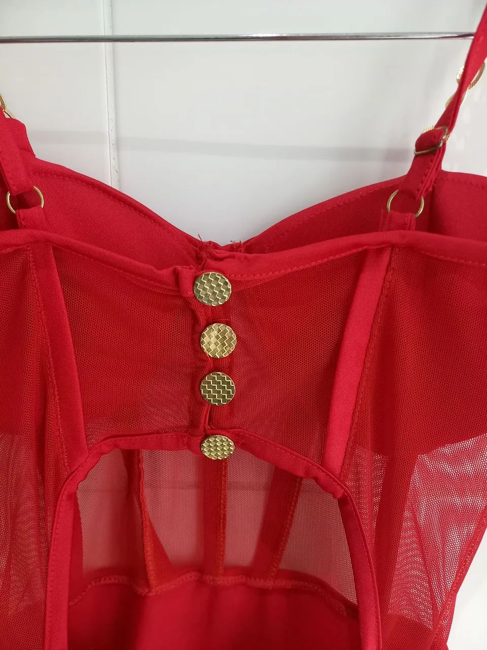 Vestido vermelho com bojo - Foto 5