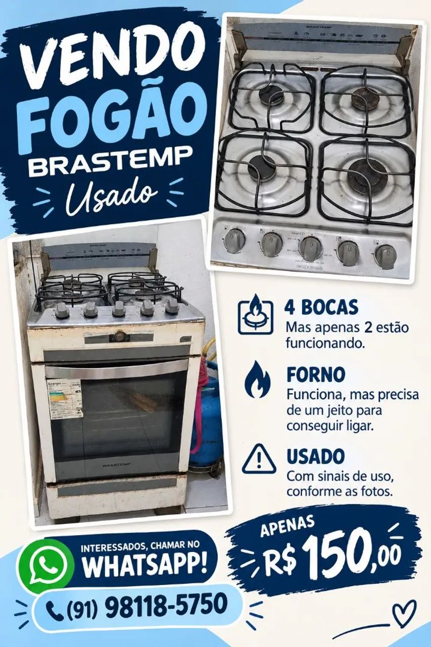 Fogão quebra galho