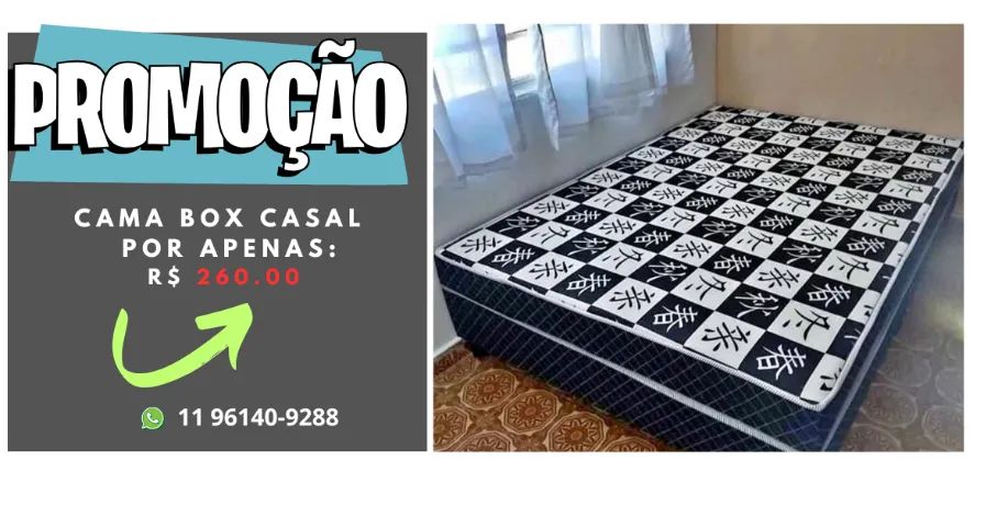 cama box casal (promoção)