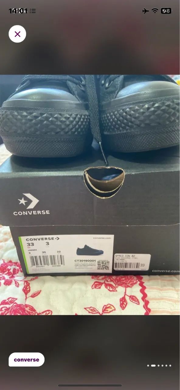 Tênis converse All Star plataforma 33 - Foto 2