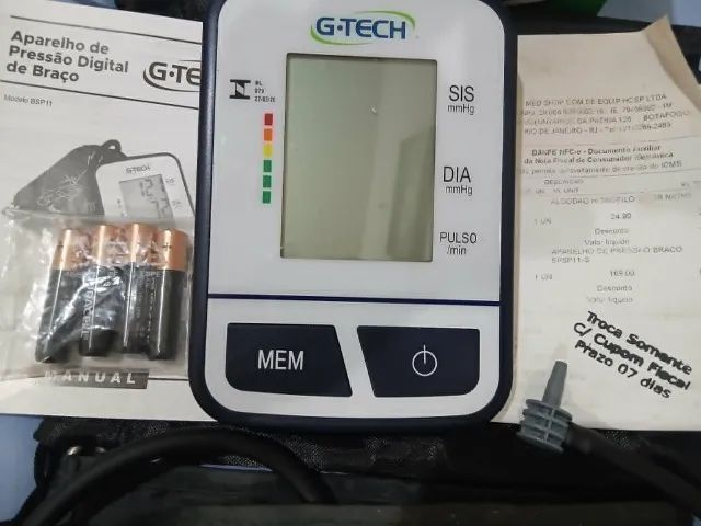 Aparelho de pressão digital. Fácil manuseio. Com bolsa. Com nota fiscal - Foto 2